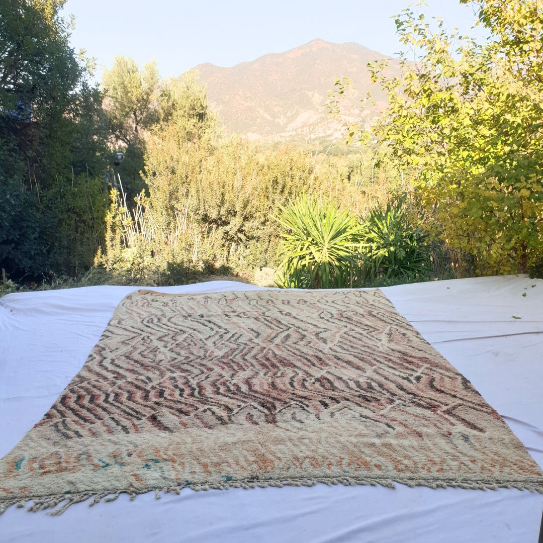 Kaslia | Huge Vintage 10x14 Moroccan Rug Berber Boujad | Authentic Handmade Living room Rug | 10'10x14' Ft | 308x426 cm - OunizZ