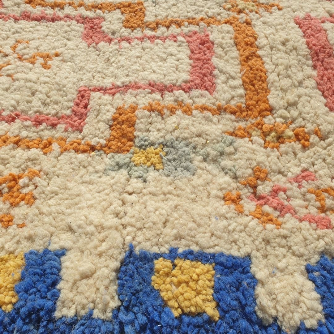 Lahla Runner - Peach Moroccan Runner Rug 2x20 - Boho Geometric Hallway Runner | 2'66x19'39 Ft | 81x591 cm - OunizZ