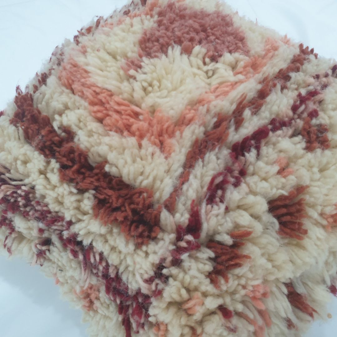 Pink Moroccan Cushion Cover – Fabulous Handwoven Geometric 20x20 inches | 50x50 cm - OunizZ