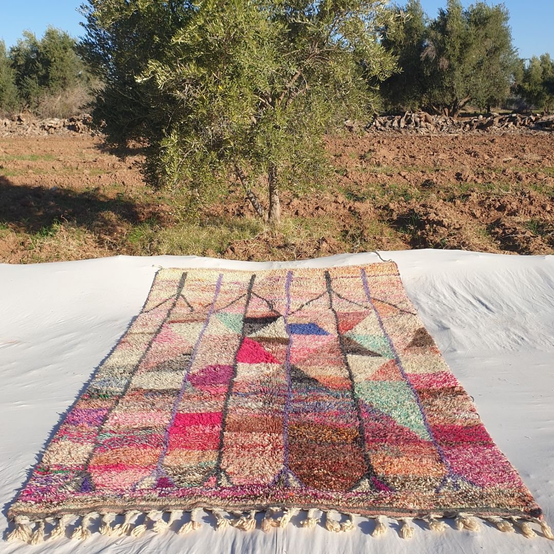 Rgaga - Berber Moroccan Rug Boujaad Handmade | 5'80x9'12 Ft | 176x278 cm - OunizZ