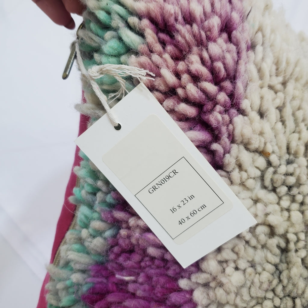 Housses de coussin de tapis marocain - Oreiller de tapis marocain - Housse d’oreiller de tapis marocain fait à la main - Housses de coussin en laine - Housse d’oreiller marocaine faite à la main