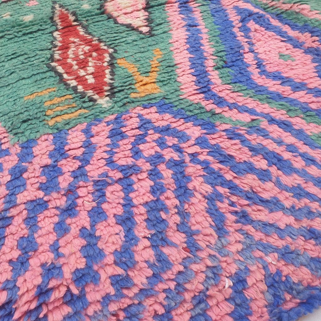 Baluhia - MOROCCAN BOUJAAD RUG | Berber Colorful Area Rug for living room Handmade Authentic Wool | 9'64x6'62 Ft | 294x202 cm - OunizZ