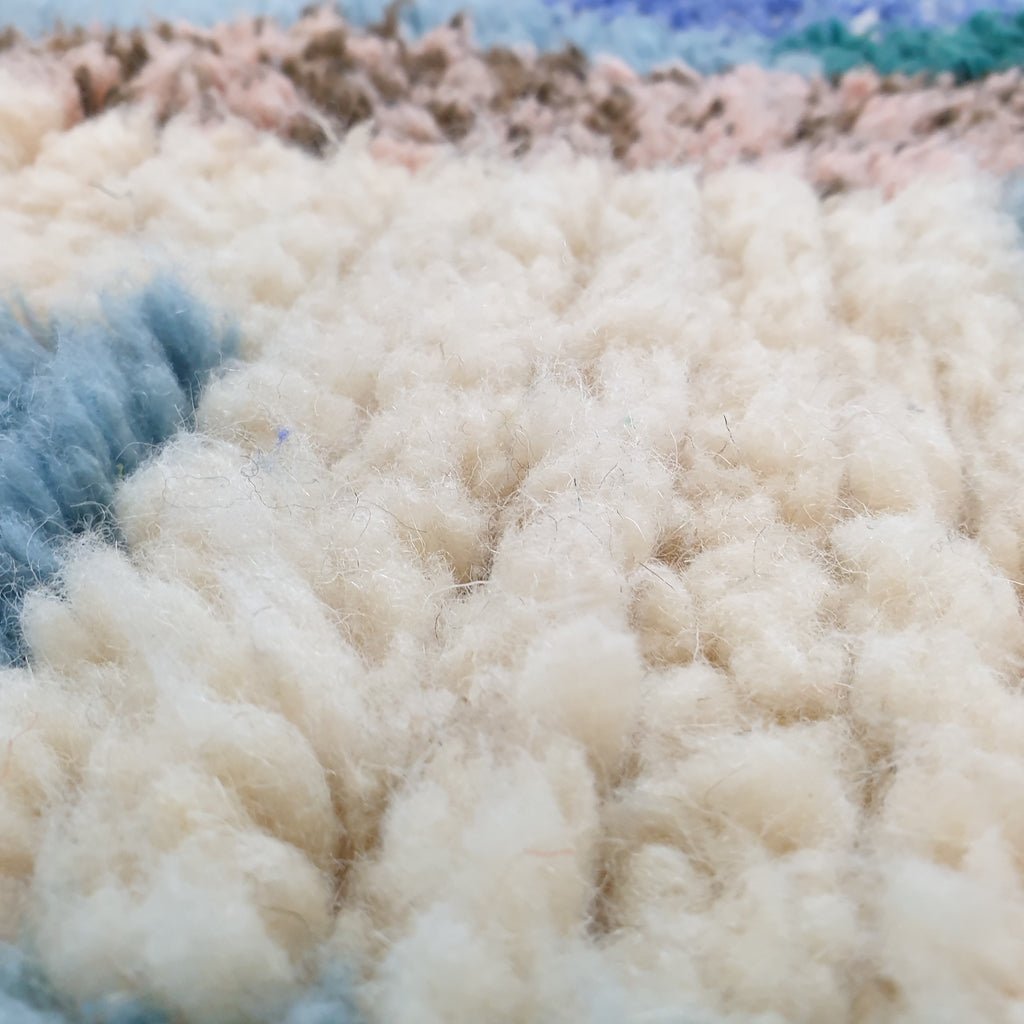 Boujaad Rug Large Moroccan colorful carpet | BIGRANA | 12'9x9'9 Ft | 3,92x3,02 m | 100% wool handmade in Morocco - OunizZ