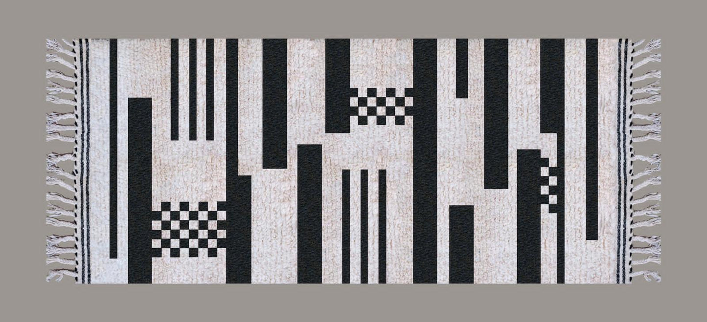 Customized DAMCI | 18x8 Ft | Moroccan Beni Mrirt Rug | 100% wool handmade - OunizZ