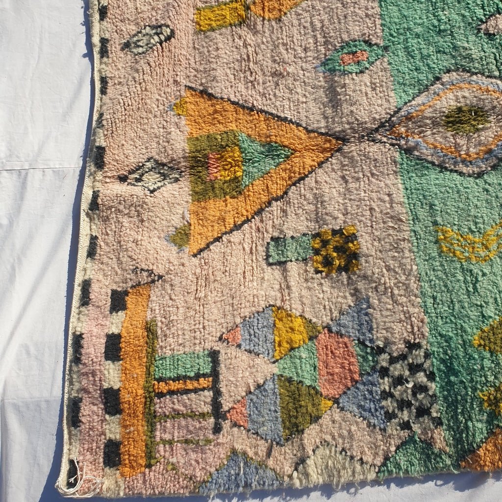 Customized MOROCCAN BOUJAAD RUG | Moroccan Berber Rug | Colorful Rug Moroccan Carpet | Authentic Handmade Berber Bedroom Rugs | 10x5 Ft - OunizZ