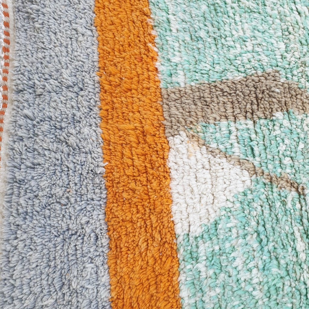 Customized SIMISOUDA | 9'6x6'6 Ft | Moroccan Colorful Rug | 100% wool handmade - OunizZ