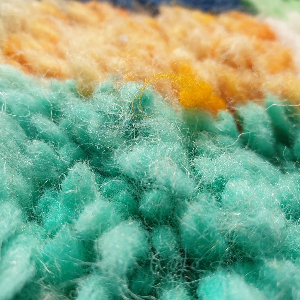 Damia - BENI OUARAIN Moroccan Checkered Rug for Bedroom | Moroccan High Pile Area Rug Berber Authentic Wool | 5'6x3'3 Ft | 170x101 cm - OunizZ