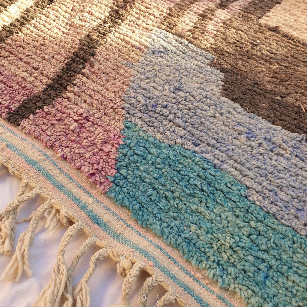 Fachkel | MOROCCAN RUG BOUJAD | Moroccan Berber Rug | Colorful Rug Moroccan Carpet | Authentic Handmade Berber Living room Rugs | 13'68x10'50 Ft | 417x320 cm - OunizZ