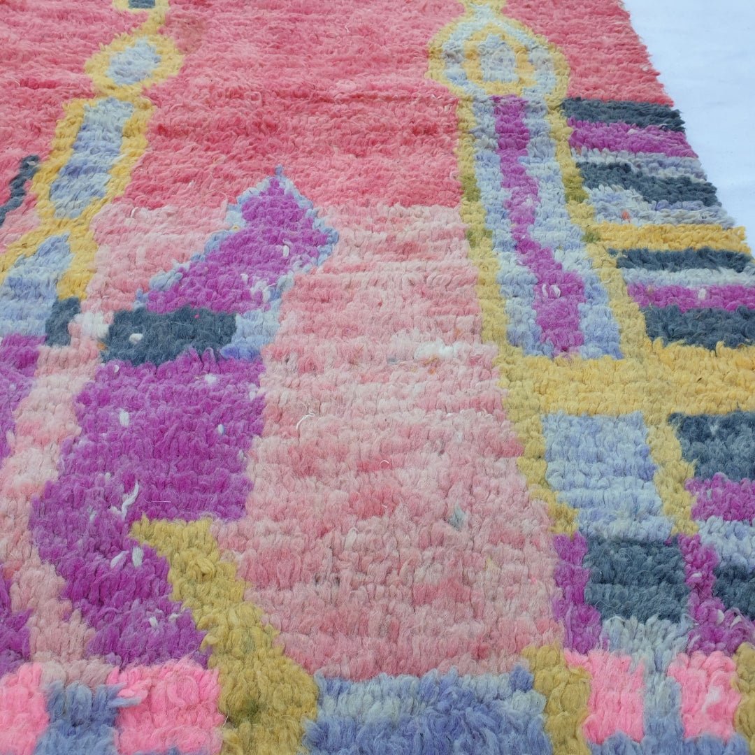 Finala - Moroccan Rug Boujaad | Colorful Authentic Berber Handmade Bedroom Rug | 8'60x5'57 Ft | 2,62x1,70 m - OunizZ