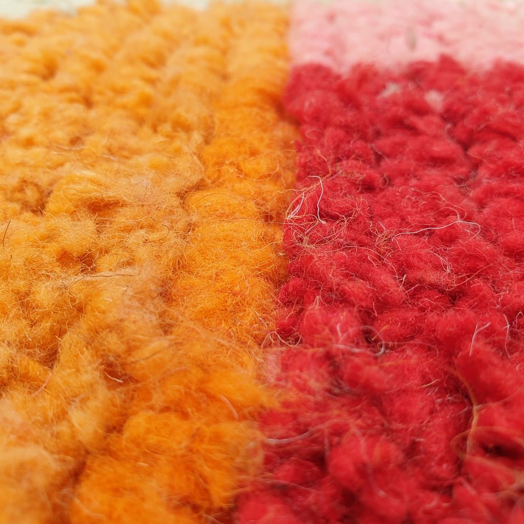 Finda - MOROCCAN BOUJAAD RUG | Berber Colorful Area Rug for living room Handmade Authentic Wool | 9'6x6'6 Ft | 293x202 cm - OunizZ