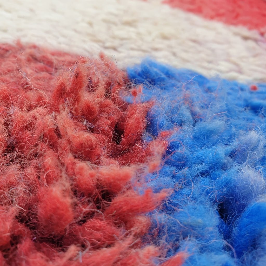 Finda - MOROCCAN BOUJAAD RUG | Berber Colorful Area Rug for living room Handmade Authentic Wool | 9'9x6'9 Ft | 302x211 cm - OunizZ