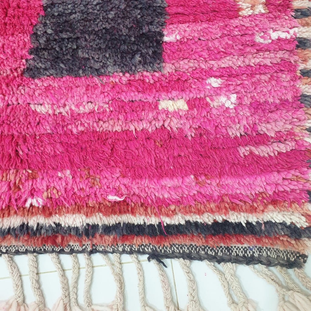 GSSIRA | 7'9x6'3 Ft | 2,40x1,93 m | Moroccan Colorful Rug | 100% wool handmade - OunizZ