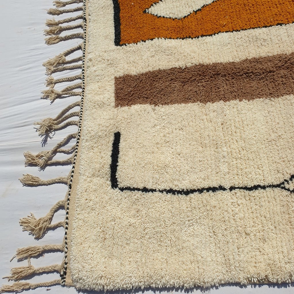 Kanya - MOROCCAN BOUJAAD RUG | Berber Colorful Area Rug for living room Handmade Authentic Wool | 10'30x6'70 Ft | 315x203 cm - OunizZ