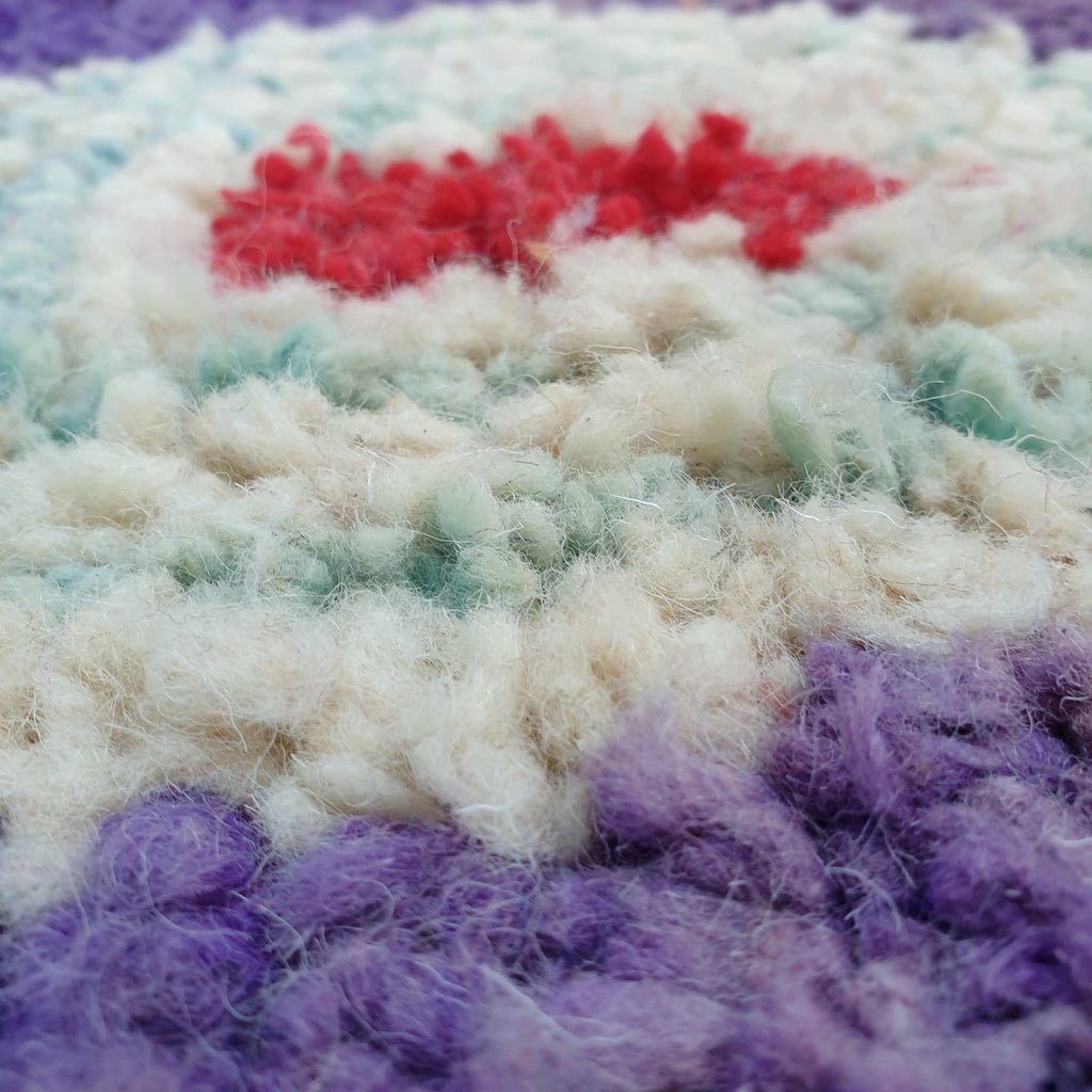 Kiwassa - MOROCCAN BOUJAAD RUG | Berber Colorful Area Rug for living room Handmade Authentic Wool | 10'3x6'5 Ft | 313x197 cm - OunizZ