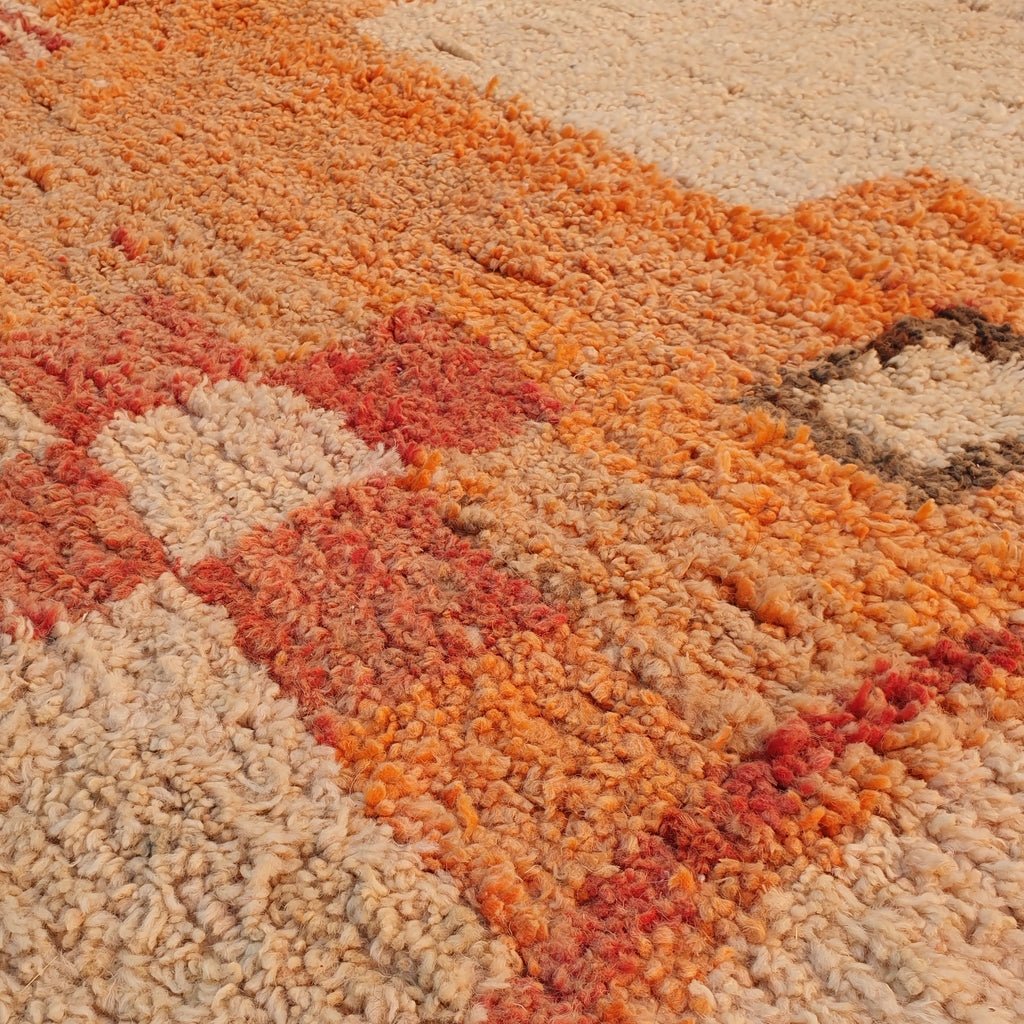 Laymin | MOROCCAN RUG BOUJAD | Moroccan Berber Rug | Colorful Rug Moroccan Carpet | Authentic Handmade Berber Living room Rugs | 12'56x10'24 Ft | 383x312 cm - OunizZ