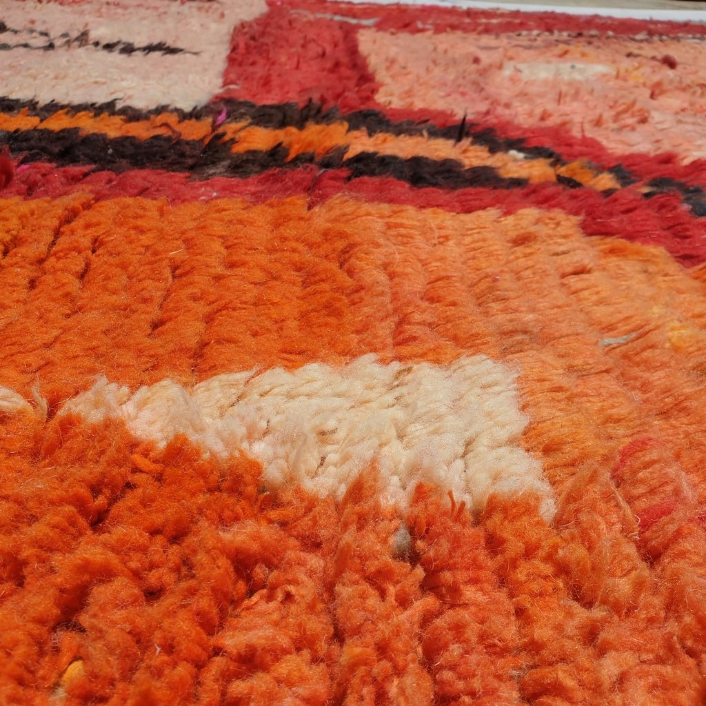 Liwana - MOROCCAN BOUJAD RUG | Large Berber Colorful Area Rug for living room Handmade Authentic Wool | 13'2x9'6 Ft | 402x293 cm - OunizZ