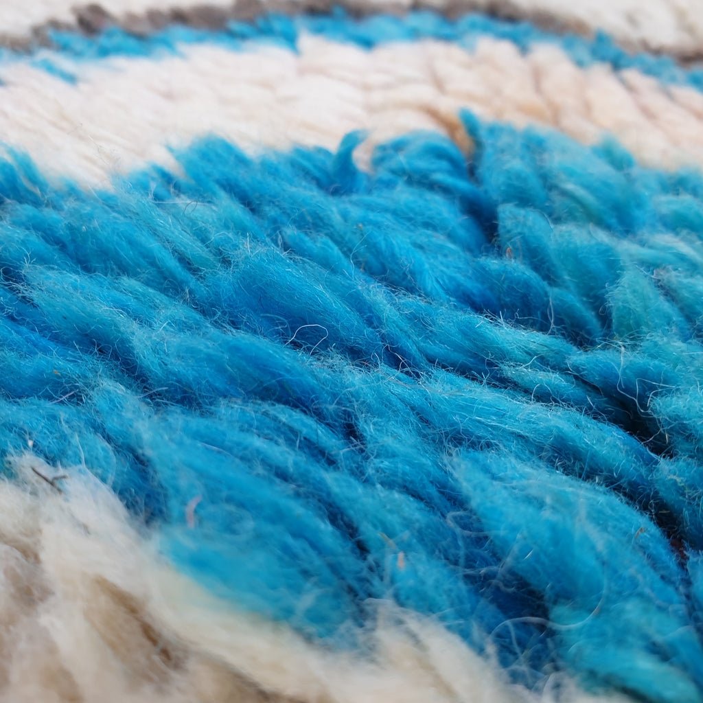 Luba - MOROCCAN BOUJAAD RUG | Berber Colorful Area Rug for living room Handmade Authentic Wool | 9'7x6'1 Ft | 297x185 cm - OunizZ