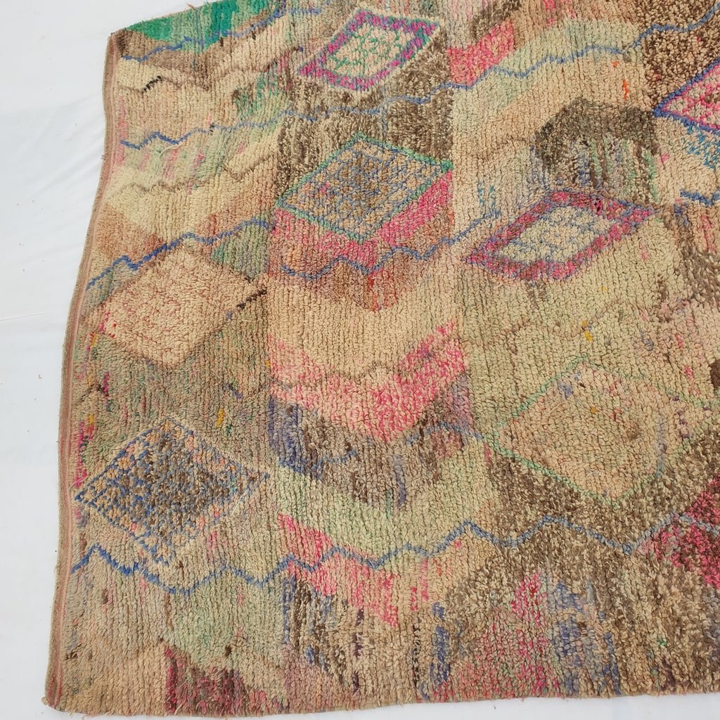 MOROCCAN BOUJAAD RUG | Moroccan Berber Rug | Colorful Rug Moroccan Carpet | Authentic Handmade Berber Bedroom Rug | 10x6'5 Ft | 3x2 m - OunizZ