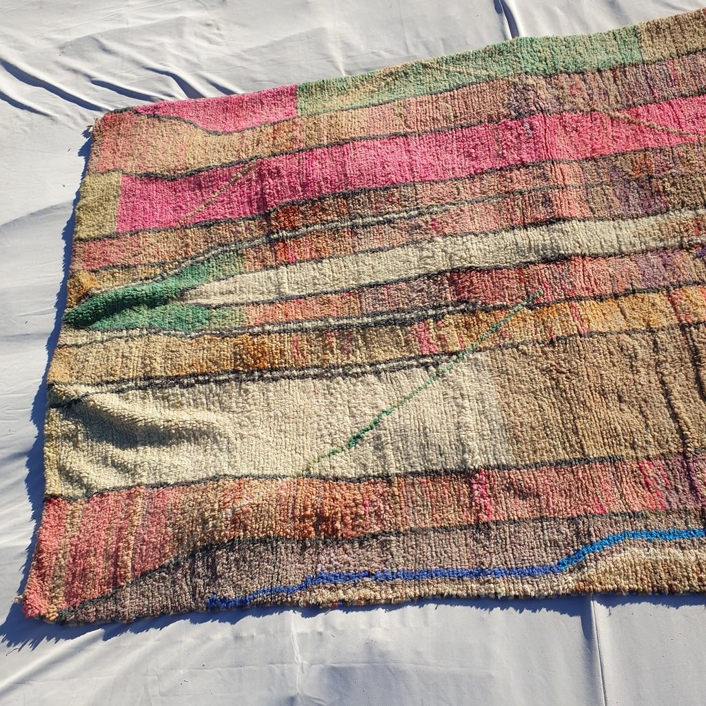 MOROCCAN BOUJAAD RUG | Moroccan Berber Rug | Colorful Rug Moroccan Carpet | Authentic Handmade Berber Bedroom Rugs | 10'7x6'6 Ft | 3,26x2,00 m - OunizZ