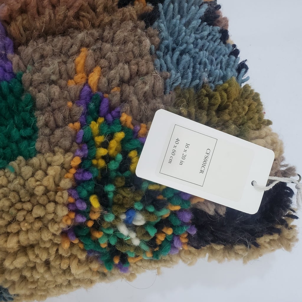 Moroccan Rug Cushion Covers - Moroccan Rug Pillow - Handmade Moroccan rug Pillow Cover - Wool cushion covers - Moroccan handmade pillow cover - OunizZ