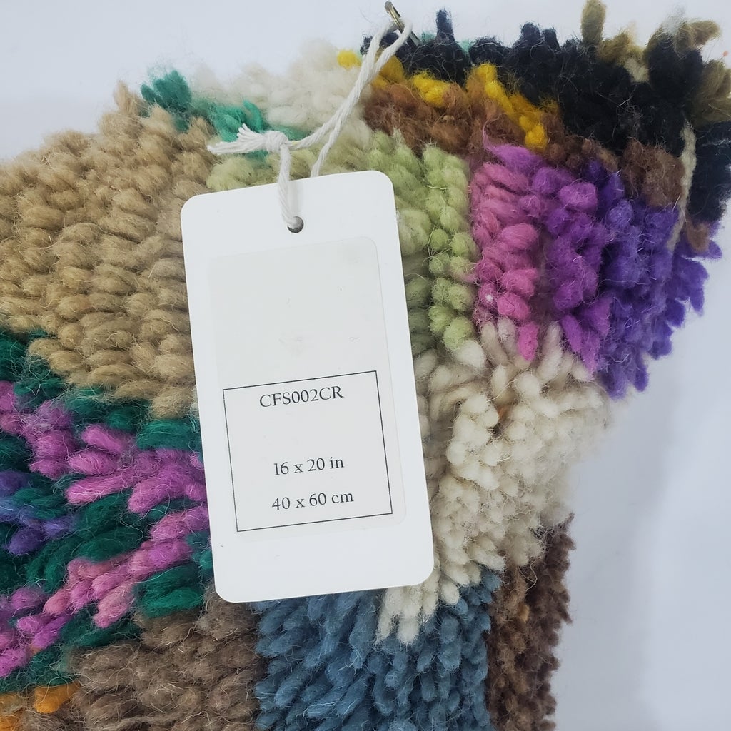 Moroccan Rug Cushion Covers - Moroccan Rug Pillow - Handmade Moroccan rug Pillow Cover - Wool cushion covers - Moroccan handmade pillow cover - OunizZ