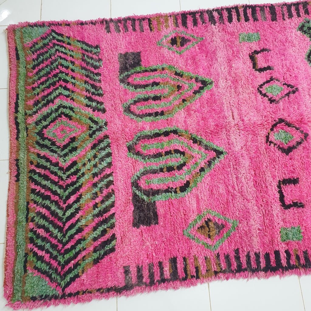 NASSKA | 7'9x4'8 Ft | 2,41x1,47 m | Moroccan Colorful Rug | 100% wool handmade - OunizZ