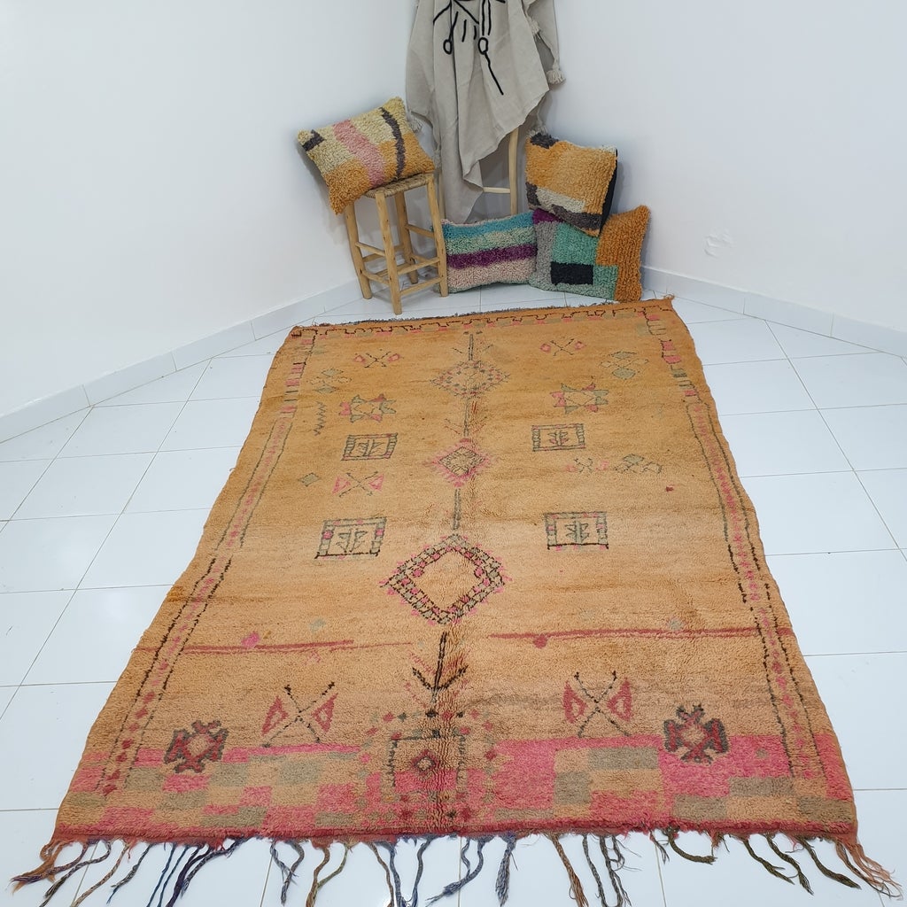 SADANA | 9'3x5'8 Ft | 2,82x1,78 m | Moroccan VINTAGE Colorful Rug | 100% wool handmade - OunizZ