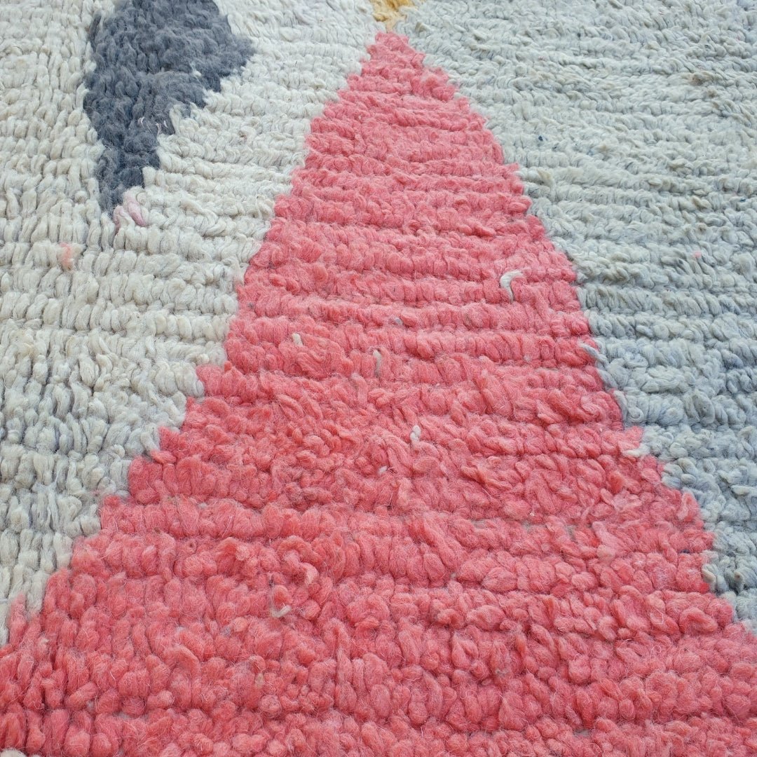 Thena - Moroccan Rug Boujaad | Colorful Authentic Berber Handmade Bedroom Rug | 8'50x5'35 Ft | 2,59x1,63 m - OunizZ