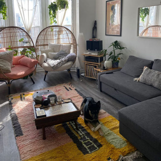 AZIZA | Boujaad Rug | 100% wool handmade in Morocco - OunizZ