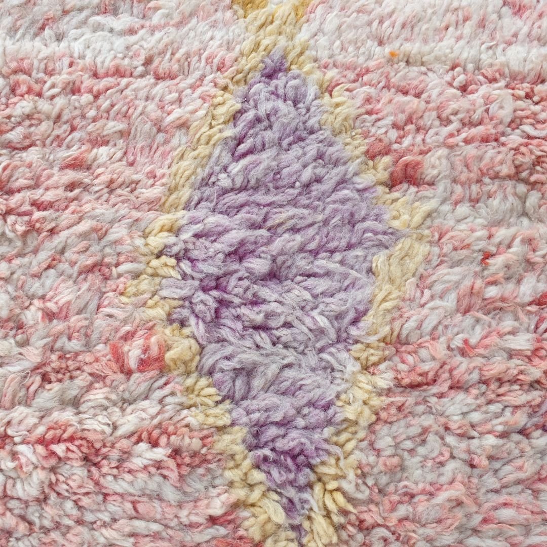 Bahani - Boujad Rug 6x10 Moroccan Handmade | Authentic Berber Living room & Bedroom Rug | 6'50x10'50 Ft | 198x320 cm - OunizZ