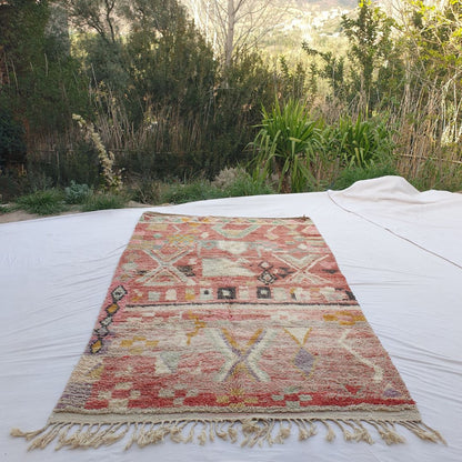 Bahani - Boujad Rug 6x10 Moroccan Handmade | Authentic Berber Living room & Bedroom Rug | 6'50x10'50 Ft | 198x320 cm - OunizZ