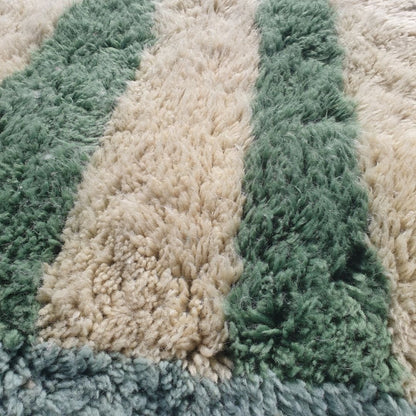 Bernata - Green Moroccan Rug Beni Mrirt Luxurious Ultra Soft & Thick | Custom - Rug (Made to Order) - OunizZ