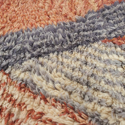 Canza Runner | Orange Moroccan Beni Mrirt Runner Rug Luxurious Ultra Soft & Thick | Colorful Hallway Runner | 2'76x13' Ft | 84x397 cm - OunizZ