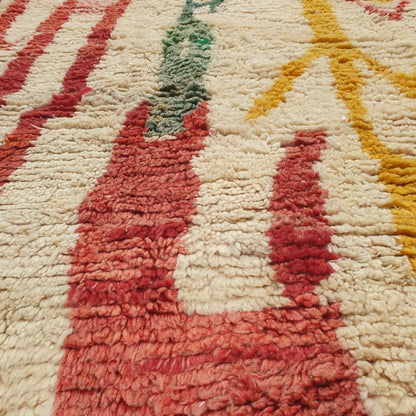 Chahalia | Large 9x12 Colorful Boujad Moroccan Rug - Handwoven Vibrant Berber Geometric Carpet | 9'x12'5" Ft | 274x380 cm - OunizZ