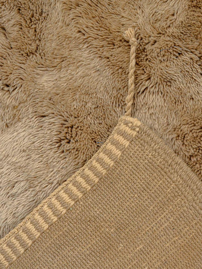 Customized Tinttat | Luxurious Sand Beige 10x15 Moroccan Rug Plush Beni Mrirt Ultra Soft | Authentic Berber wool Beni Rug - OunizZ