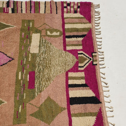 Fentaya - Pink Moroccan Rug 8x11 Boujad | Authentic Berber Rug | 8'10x11'19 Ft | 247x341 cm - OunizZ