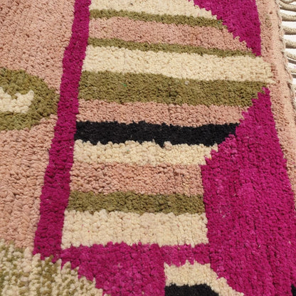 Fentaya - Pink Moroccan Rug 8x11 Boujad | Authentic Berber Rug | 8'10x11'19 Ft | 247x341 cm - OunizZ