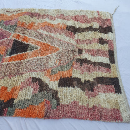 Ghikada - Vibrant Abstract 6x10 Boujad Moroccan Rug - Handwoven Multicolor Berber Wool Carpet | 6'43x10'14 Ft | 196x309 cm - OunizZ