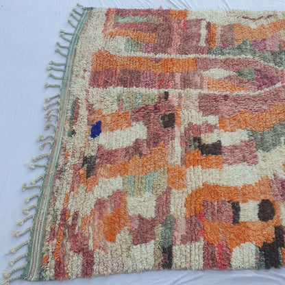 Ghikada - Vibrant Abstract 6x10 Boujad Moroccan Rug - Handwoven Multicolor Berber Wool Carpet | 6'43x10'14 Ft | 196x309 cm - OunizZ