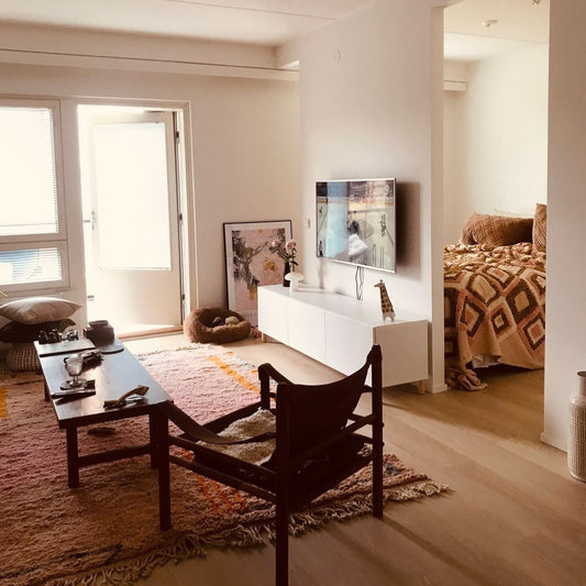 Hawala | Pink Moroccan Rug 6x9 | Moroccan Beni Ourain Ultra Soft | 9'19x6'82 Ft | 280x208 cm - OunizZ