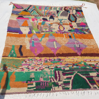 Lakhiri | Large Moroccan Rug 10x12 Berber Boujad | Authentic Handmade Living room Rug | 9'94x12'70 Ft | 303x387 cm - OunizZ