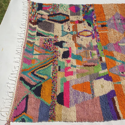 Lakhiri | Large Moroccan Rug 10x12 Berber Boujad | Authentic Handmade Living room Rug | 9'94x12'70 Ft | 303x387 cm - OunizZ