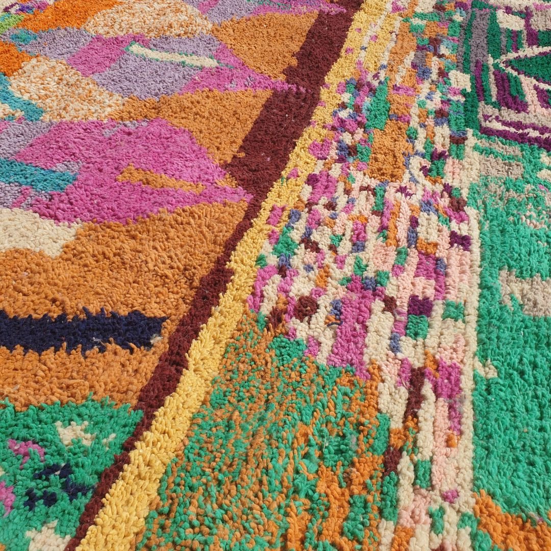 Lakhiri | Large Moroccan Rug 10x12 Berber Boujad | Authentic Handmade Living room Rug | 9'94x12'70 Ft | 303x387 cm - OunizZ