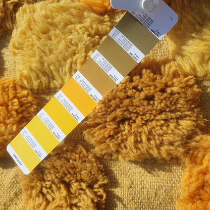 Lamane | Luxurious Golden Yellow 6x9 Moroccan Rug Plush Beni Mrirt Ultra Soft | Authentic Berber wool Beni Rug | 6'63x9'71 Ft | 202x296 cm - OunizZ