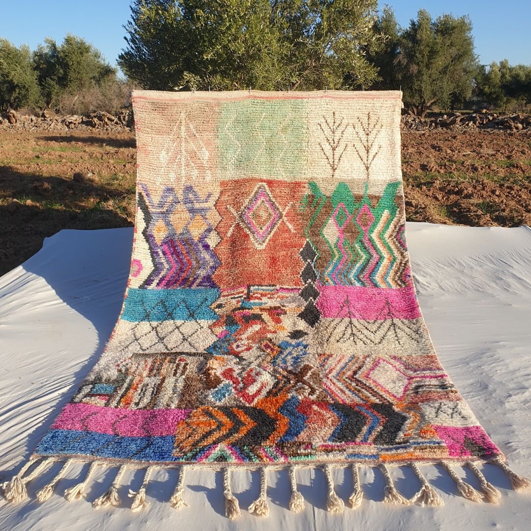 Lanora - Moroccan Rug Boujaad 6x10 Berber Handmade | 6'23x10'56 Ft | 190x322 cm - OunizZ