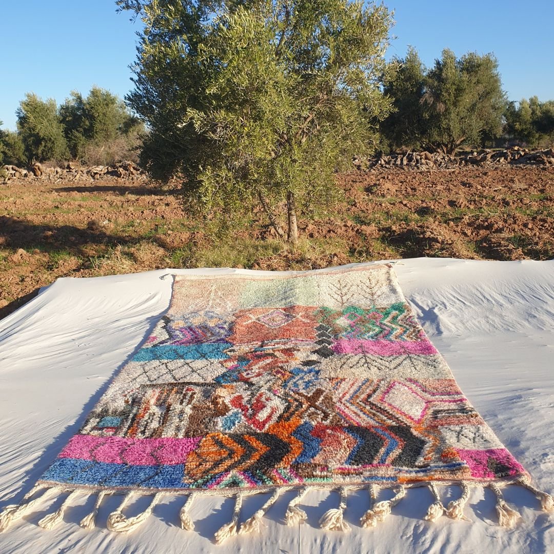 Lanora - Moroccan Rug Boujaad 6x10 Berber Handmade | 6'23x10'56 Ft | 190x322 cm - OunizZ