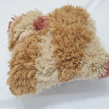 Neutral Moroccan Cushion Cover – Fabulous Handwoven Design 16x16 inches | 40x40 cm - OunizZ