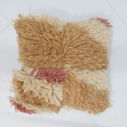 Neutral Moroccan Cushion Cover – Fabulous Handwoven Design 16x16 inches | 40x40 cm - OunizZ