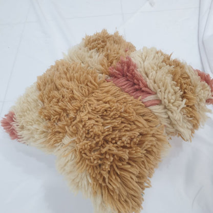 Neutral Moroccan Cushion Cover – Fabulous Handwoven Design 16x16 inches | 40x40 cm - OunizZ