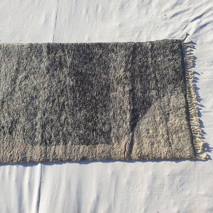 Rouya Runner | Luxurious 3x9 Beni Mrirt Moroccan Runner Rug - Teal Plush Wool Berber Hallway Carpet | 3'1"x9'8" Ft | 94x295 cm - OunizZ